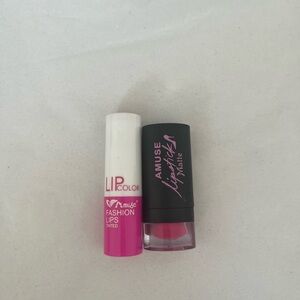 Pack of 2 - Amuse Fashion Lips Lipstick - Vibrant Pink